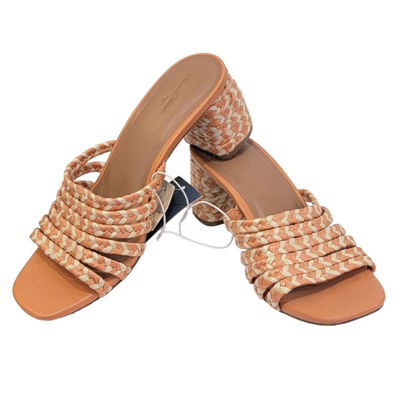 Universal Thread Rachel Orange Straw Chunky Heel Mule Size 7 or 11 Woman's NWT - Picture 4 of 9